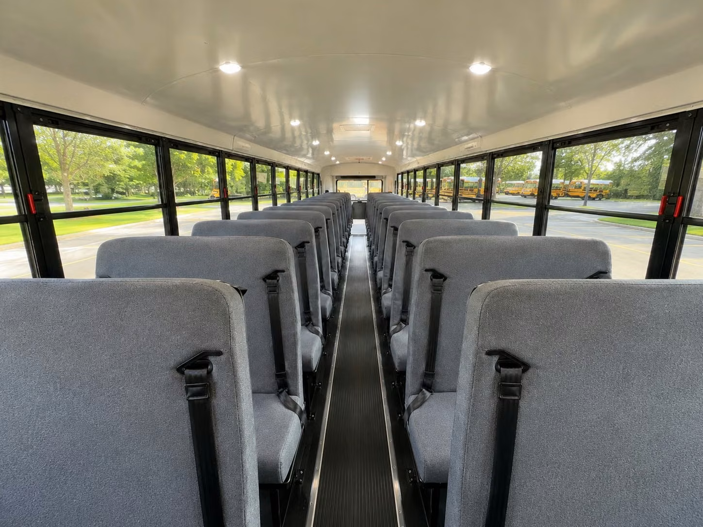 school bus inside